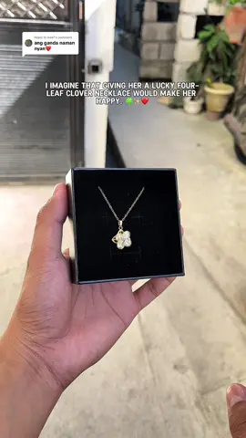 Replying to @size7 Lucky four leaf clover necklace for gf! #necklaceforwomen #fourleafclovernecklace #necklaceforgirlfriend #giftidea #necklacegift 