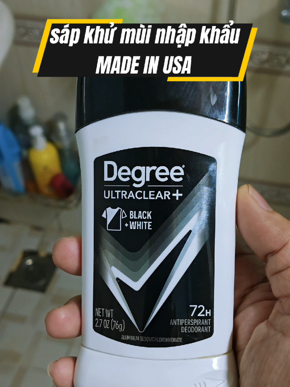 lăn khử mùi Degree nhập khẩu Mỹ, sản phẩm nổi tiếng   của Unilever Hoa Kỳ, khử sạch mùi hôi nách lên đến 72h ,đồng thời chống ố vàng vải áo vùng dưới cánh tay  #lankhumui #khumuihoinach #lannach #degree #lannachdegree   @H.i.e.n.M.a.l.l 