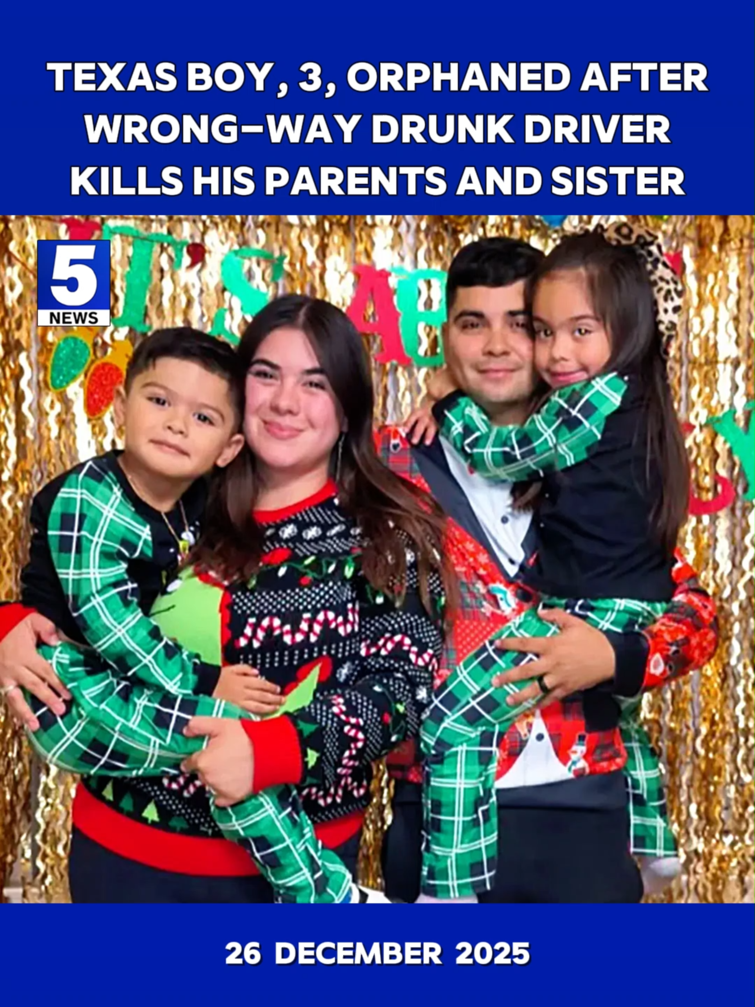 Texas Boy, 3, Orphaned After Wrong-Way Drunk Driver Kills His Parents and Sister #Texas #Houston #FortBendCounty #BreakingNews #Dieguito #USANews #HoustonTX #LatestNews #Highway99 #FM1464 #TexasNews