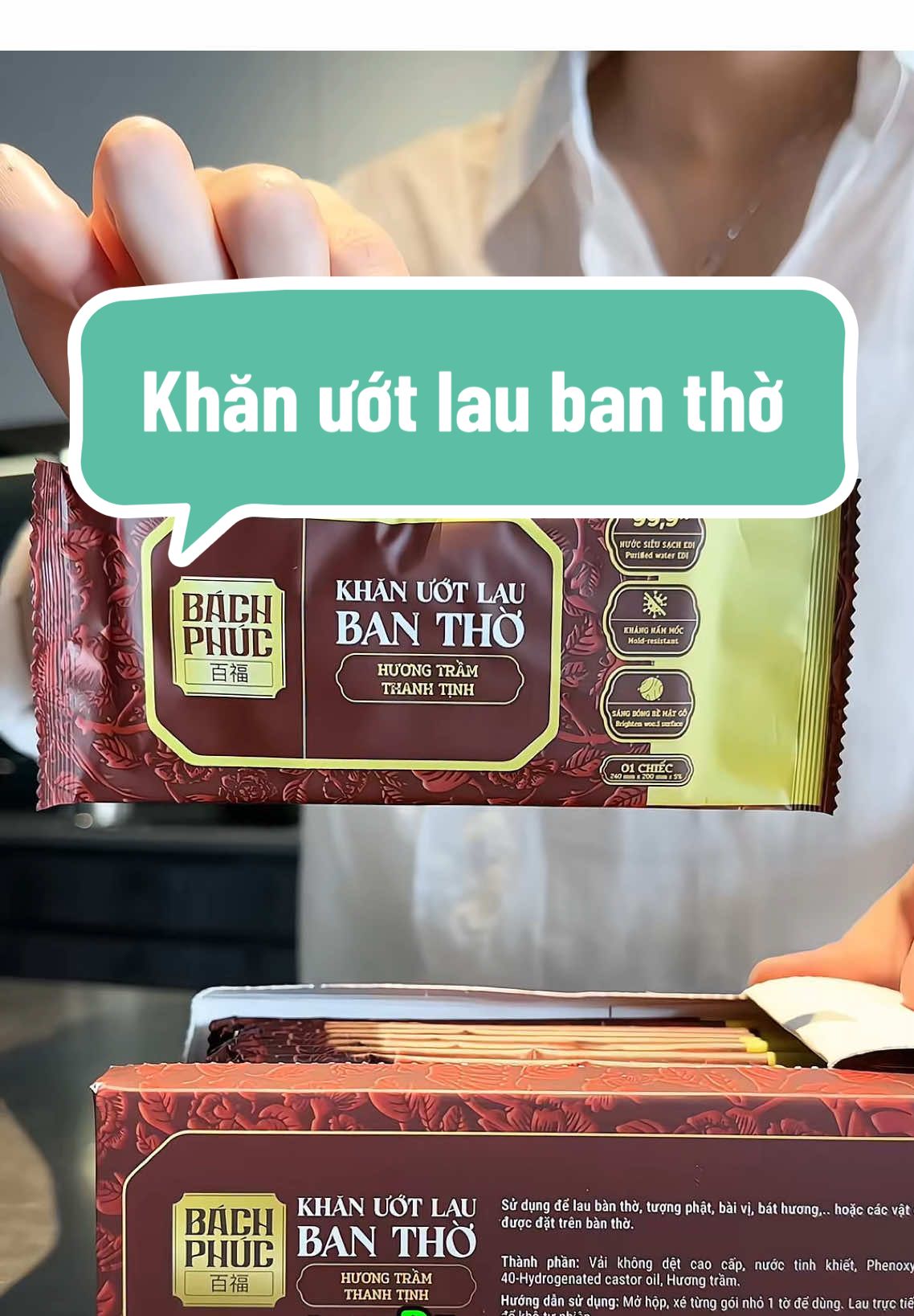 Khăn ướt lau ban thờ tiện sạch sẽ, và rất thơm các bác ạ #metayreview #khanuotlaubantho #khanuotlaubantho #khanuotlaubanthothienphuc 
