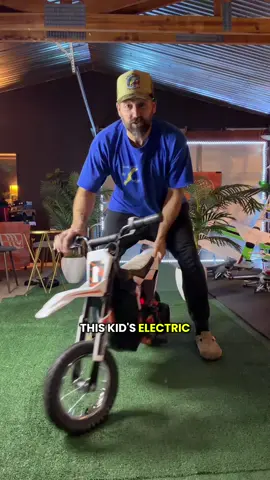This is the perfect first dirt bike ⚡️ 24V electric power with a 250W motor, hits up to 13.6 MPH, and is built for off-road fun without gas, noise, or fumes. Chain-driven, real disc brake, air-filled tires, and a comfy leather seat so kids can ride confidently and safely. All the motocross vibes… kid-approved speed 😎 #tiktokshop #kidselectricbike #electricdirtbike #kidsrideon #giftideas 