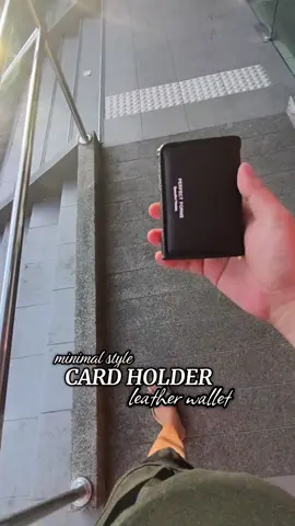 Keep it simple. Just the essentials. Card holder wallet na  Hindi makapal, hindi hassle. Sakto lang sa araw-araw. #SlimWallet #menswallet  #CardHolder #MinimalCarry  #creatorsearchinsights 