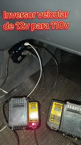 inversor de energia veicular, 12v para 110v!! #carregadordebateria #prestaçaodeserviço #automotivo #ferramentas #energia 