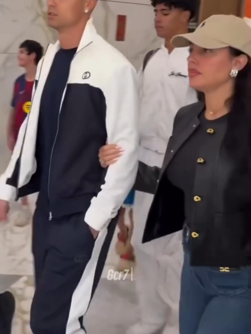Cristiano ronaldo and Georgina with son😍ronaldojr 😍 #cristianojr #cristianoronaldojr #cr7 #georgina #pyf 