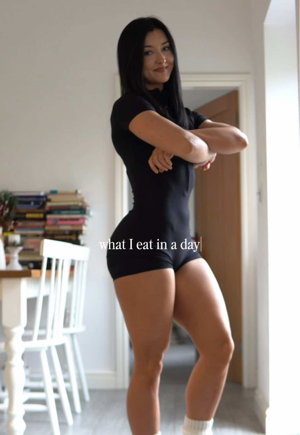 What I eat in a day as a gym girl trying to stay leaner but build strength and size 🖤 - c0de BT to save with @GHOST LIFESTYLE  Ad #wieiad #whatieat #GymTok 