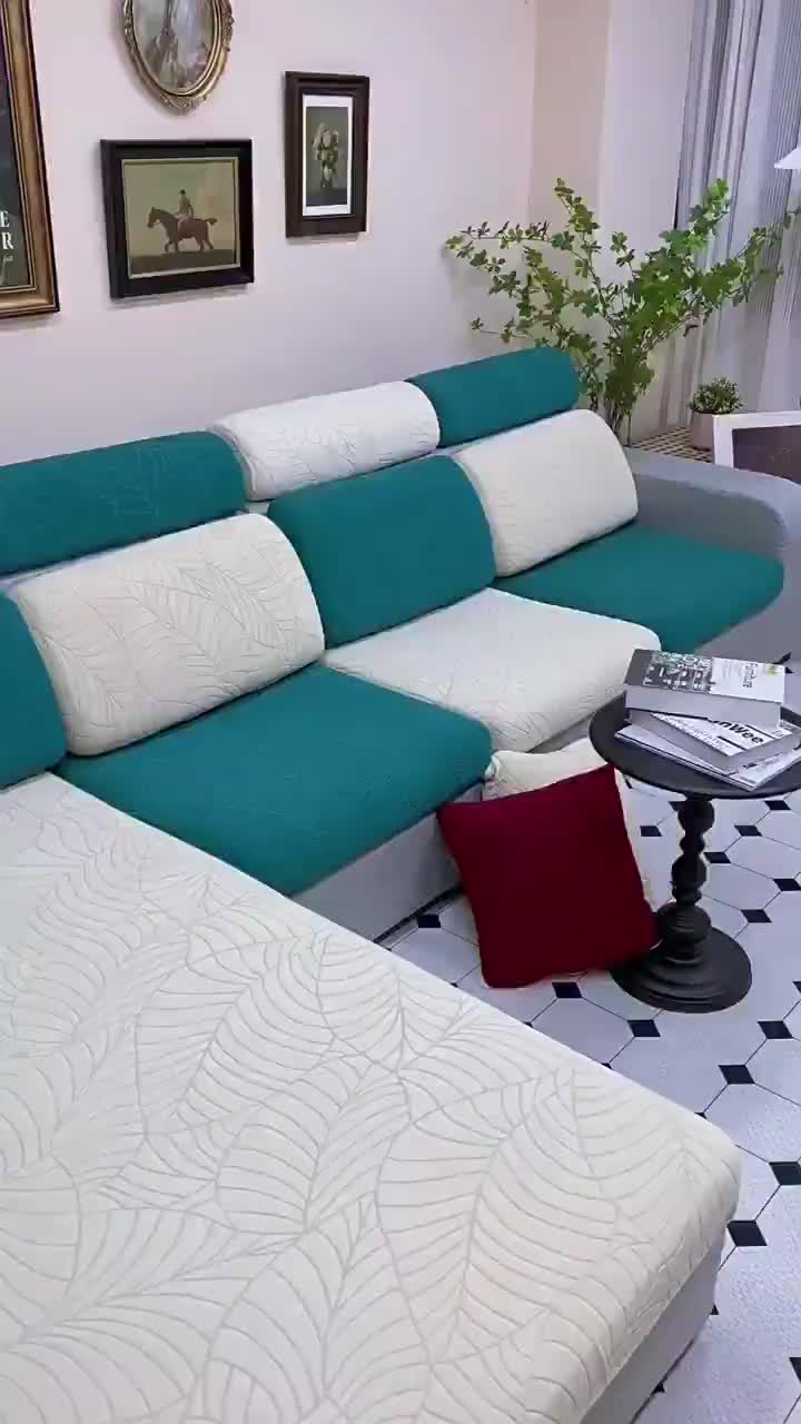 Elastic Sofa Seat Cover Stretchable Sofa Cushion Cover 1/2/3/4Seater Couch Cushion Slipcover Anti-Slip 