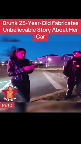 Drunk 23-Year-Old Fabricates Unbelievable Story About Her Car #cops #police #copsusa🚔🇺🇸 #policeofficer #foryou 