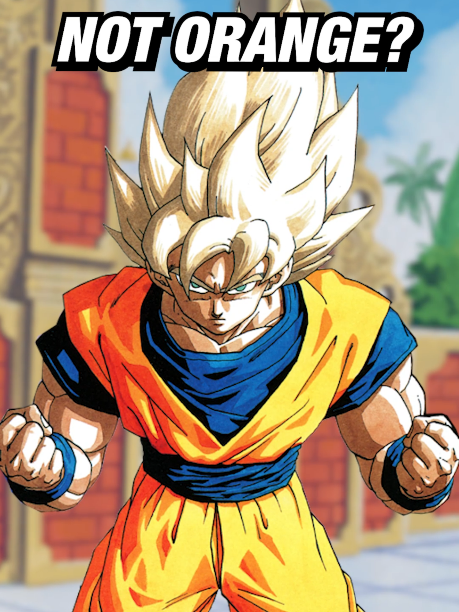 Goku's Outfit is NOT Orange? #dragonball #dragonballz #dbz #goku #TikTokStillHitsContest