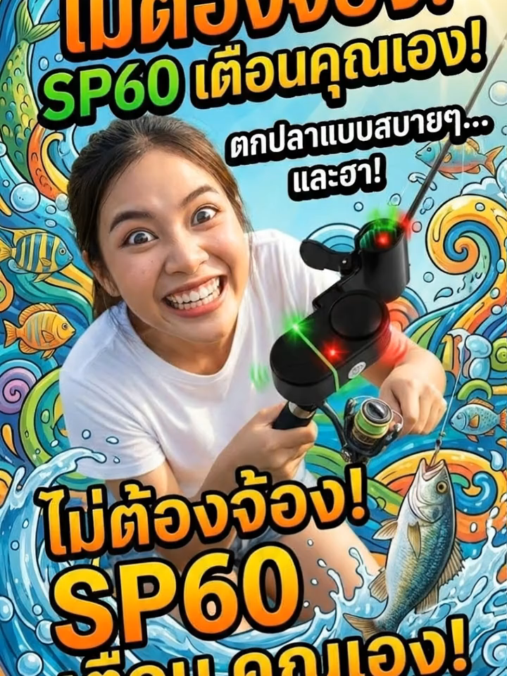 อุปกรณ์แจ้งเตือนตกปลา SP60 กันน้ำ มีไฟ LED ใช้งานง่าย ไม่ต้องเฝ้าคันเบ็ด ช่วยตกปลาได้อย่างมีประสิทธิภาพร้านค้าของคุณ คุณภาพดี ราคาถูก กดสั่งได้เลย! #สินค้าtiktok #รีวิว #ของดี #ต้องลอง #ซื้อเลย