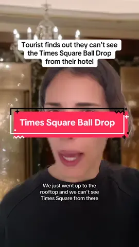 When tourists find out you can’t see the Times Square New Year’s Ball Drop from their hotel #pov #nyc #nye #timesquare #tourist 