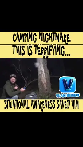 This is NIGHTMARE fuel 😳🏕️ The light gave him away… #VLAMReview #CampingGoneWrong