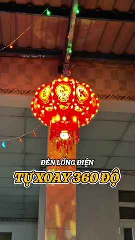 Đèn lồng điện mẫu đồng xu chữ Phúc, tự xoay 360 độ, trang trí nhà cửa decor Tết #denlongdienxoay360 #denlongtet #denlongdien #decortet #shoputni 