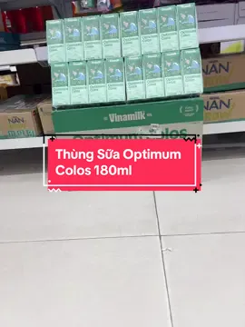 Thùng Sữa Optimum Colos 180ml#suaphasan #vinamilk #xuhuong #suacongthuc #concung 