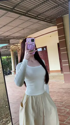 Áo thun cổ vuông xinh #aocovuong #aothundaitay #fyp #viral #xuhuong 