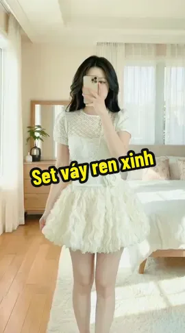 Set váy ren nữ xinh quá nè #streetwear #setdoxinh #thoitrangnu #outfit 