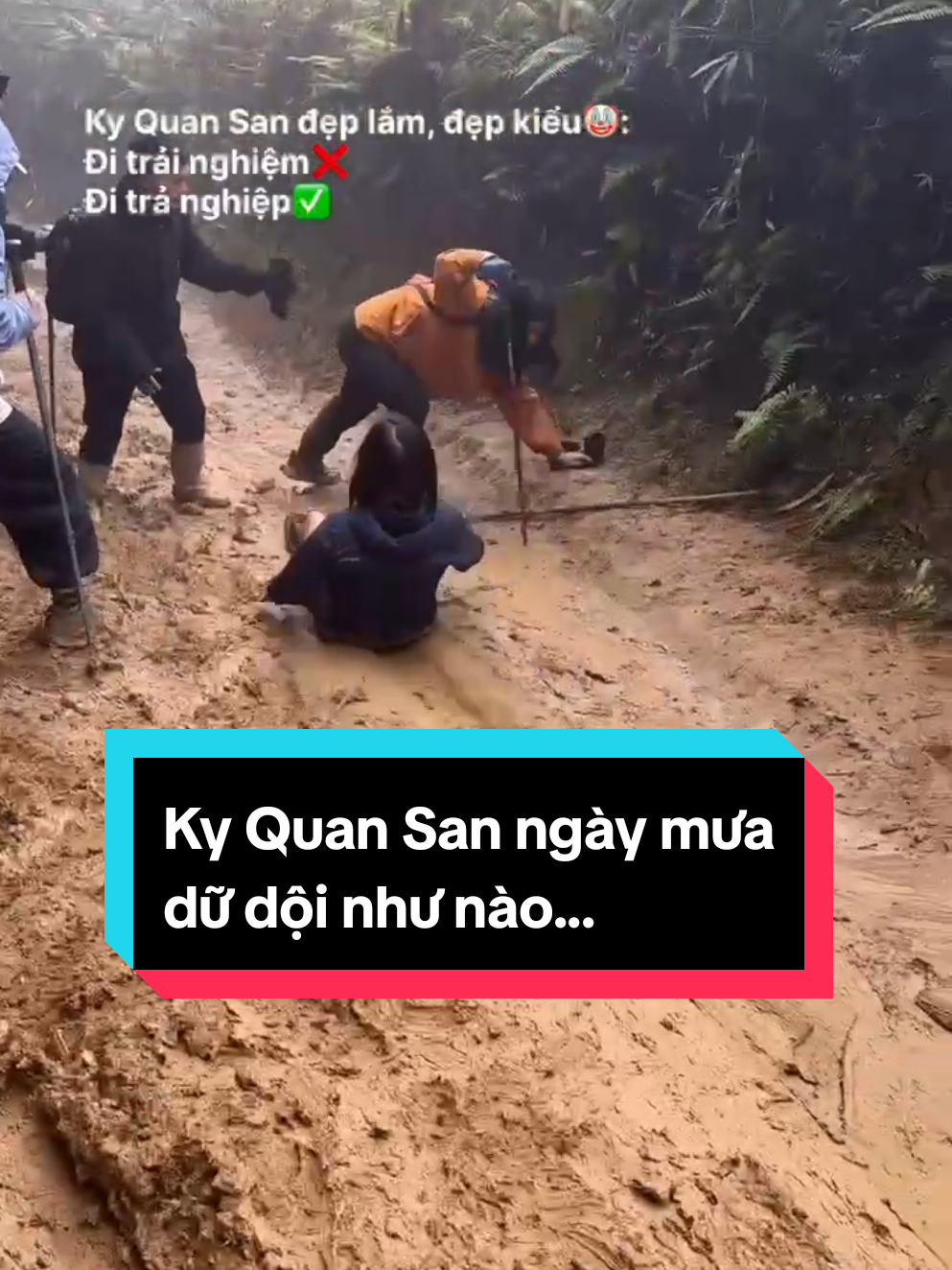 Ky Quan San ngày mưa dữ dội như nào... #kyquansan #Trekking #Tuandichill 