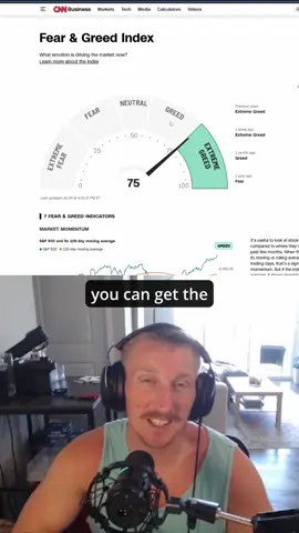 Stock Market Fear/Greed Index for Free 😎 When it comes to trying to predict the stock market, you need to take any advantage you can get. Having access to the historical Fear/Greed index for the market can be an extremely valuable feature in your models! Follow for more free coding resources! ✅ #code #coding #Tech #learntocode #data