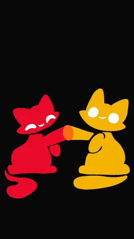 AKA❤️ + KIIRO💛 = ORENJI🧡 THIS ANIMATION WAS SO MUCH FUN TO MAKE 🥺❤️🧡💛 #artist #catsoftiktok #animation #cat #fyp 