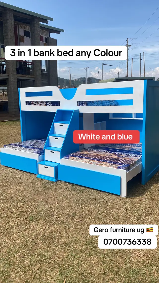 3 in 1 bank bed any colour #furniture #viralvideotiktok #ugandatiktok🇺🇬 #furniture 