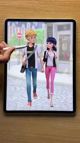 Adrien glow up art #adrien #miraculousedit #marinette #catnoir #modernglowup 