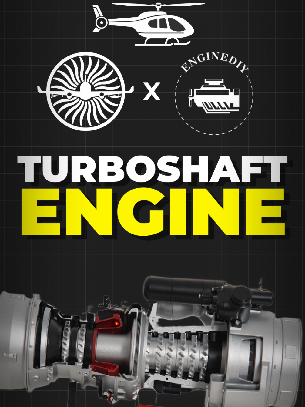 🚁 The T700 is a turboshaft engine built for power, not thrust. It drives helicopter rotors and is known for extreme reliability and performance in hot and high conditions. That’s why it powers helicopters like the Black Hawk. 🔧 Big thanks to @enginediy for this amazing model Over 400 metal parts and fully buildable step by step 💸 Use code AeroShorts15 to get 15% off #aviation #fyp #foryou #avgeek #helicopter 