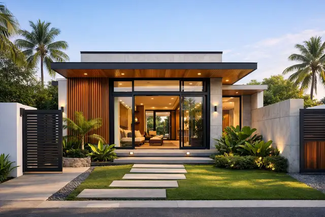 🏡 Gợi ý nhà trệt hiện đại - đất 8×30m Mẫu nhà trệt phong cách hiện đại, thiết kế tối giản, không gian mở, nhiều ánh sáng tự nhiên và cây xanh. Phù hợp để ở lâu dài hoặc nghỉ dưỡng. Chia sẻ để mọi người tham khảo ý tưởng thiết kế cho mảnh đất của mình 🌿 #nhadep #nhacap4 #nhahienai #yTuongNhaDep #thamkhaothietke 
