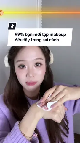 99% bạn mới tập makeup đều tẩy trang sai cách 🥹 #janehere #janehereofficial #makeup #micellarhong #HợpTácCùngGarnier 