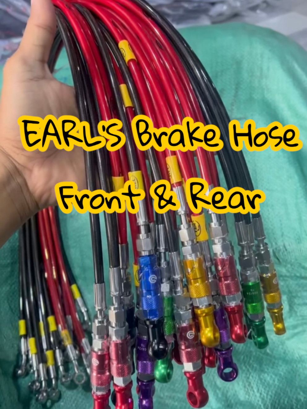 EARL'S Brake Hose Front & Rear #earlsbrakehose #universalbrakehose 