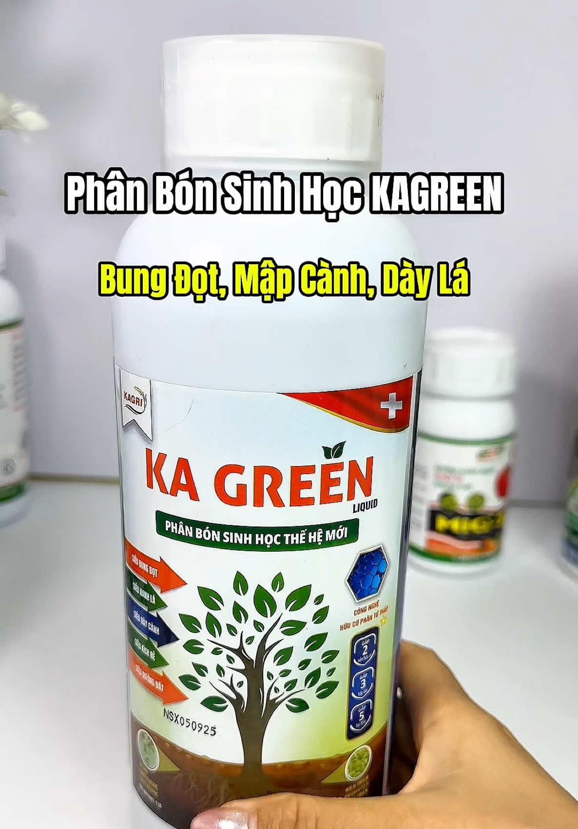 Phân bón sinh học thế hệ mới KAGREEN, vọt đọt, kích rễ , lá xanh 🍃 🌱🌳#phanbon #phanbonsinhhoc #kagreen #kichre #nongnghiep 