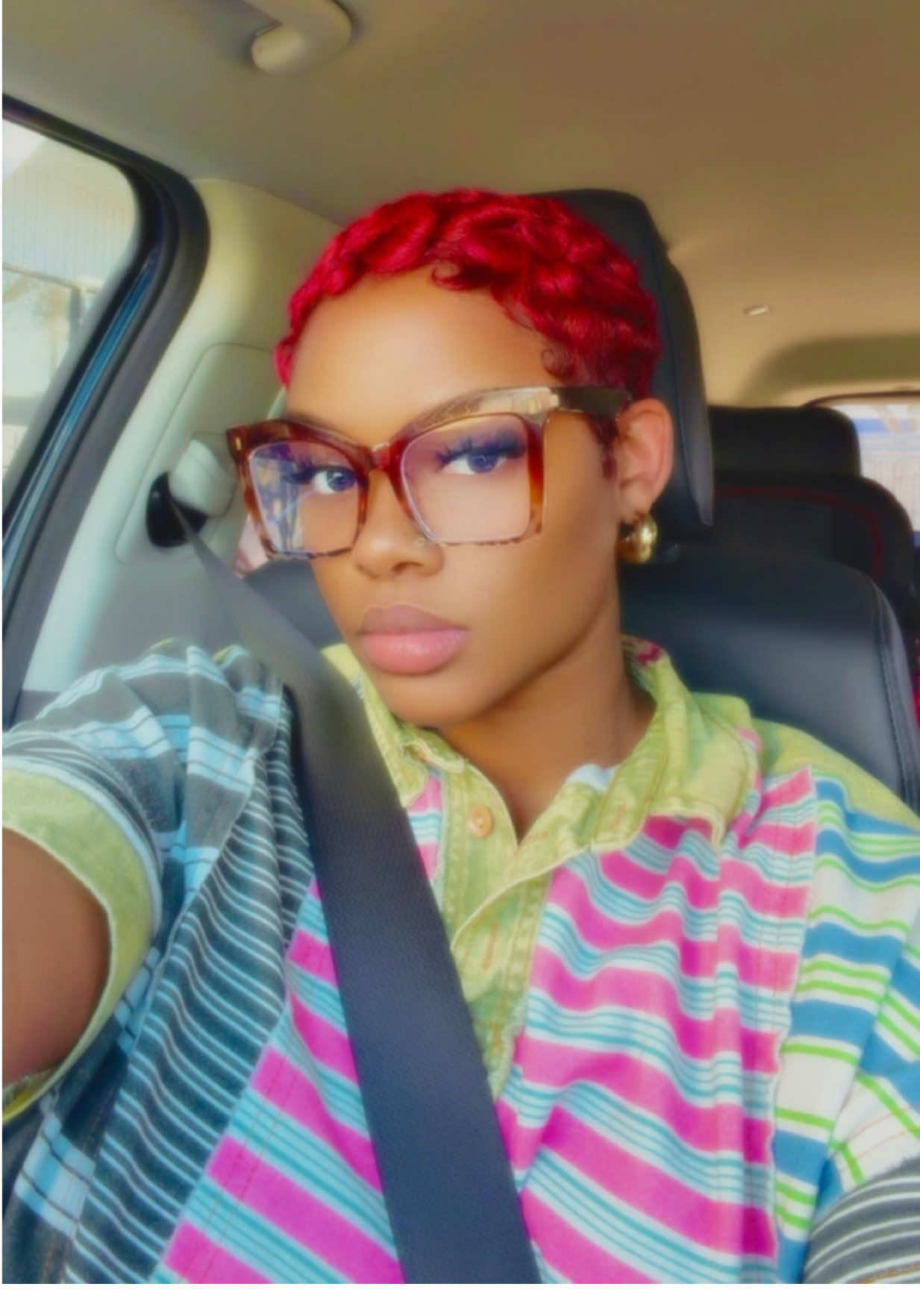 Ginger era complete until further notice. Fire red pixie has been reactivated 🔥🧚‍♀️❤️ #pixiecut #fyp #shorthair #pixiecutblackwomen #redhair