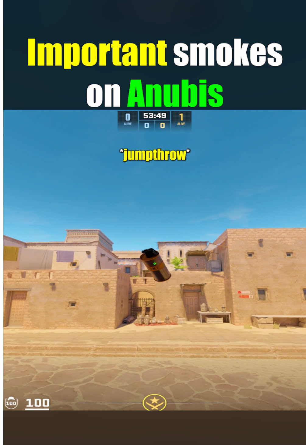 Important smokes on Anubis #cs2 