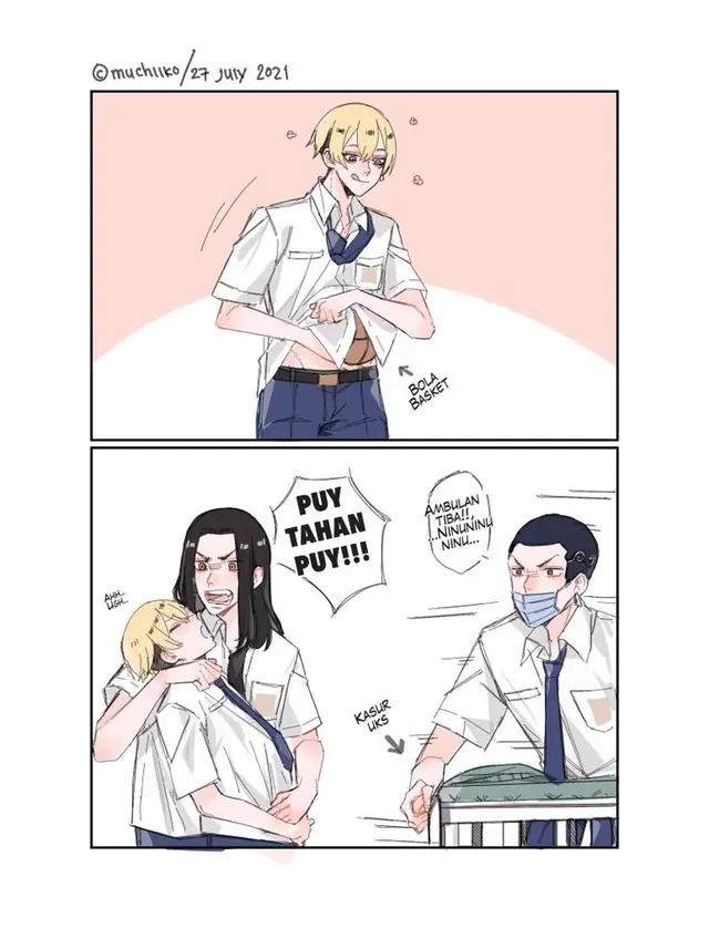 So the story is that Chifuyu is about to give birth and Baji is the father.  #tokrev#chifuyumatsuno#bajikeisuke#kazotorahanemiya#tokyorevengers 