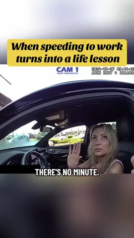 When Speeding to Work Turns into a Life Lesson | #cops #usa #copsoftiktok #bodycam #bodycamcops 