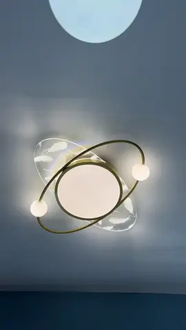 Đèn led ốp trần lông vũ trang trí 3 chế độ màu #denoptran #denoptranphongkhach #denoptrantrangtri #denoptranhiendai #dentran 