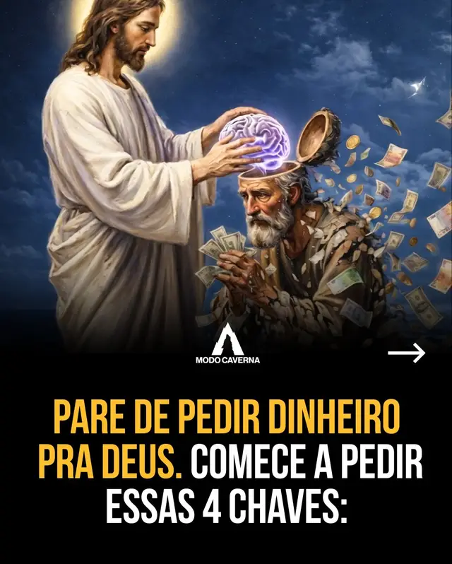 👇🏼 Deus não entrega ouro na mão de quem ainda não sabe sustentar o próprio peso. Siga @modocaverna para mais! 🔺🐺 Ele entrega discernimento, direção, maturidade e revelação. Porque dinheiro sem visão vira desperdício. Dinheiro sem instrução vira ruína. Dinheiro sem maturidade vira prisão. Talvez o silêncio que você sentenão seja ausência. Seja preparo. Até Jesus foi para o deserto. E por 40 dias… o céu ficou em silêncio. Silêncio também é resposta. Mas só entende quem aguenta ficar. Se você está cansado de pedir e não ouvir nada, talvez seja hora de parar de falar e começar a atravessar. ✍️ #neurociencia #desenvolvimentopessoal #frasesmotivadoras #fy 