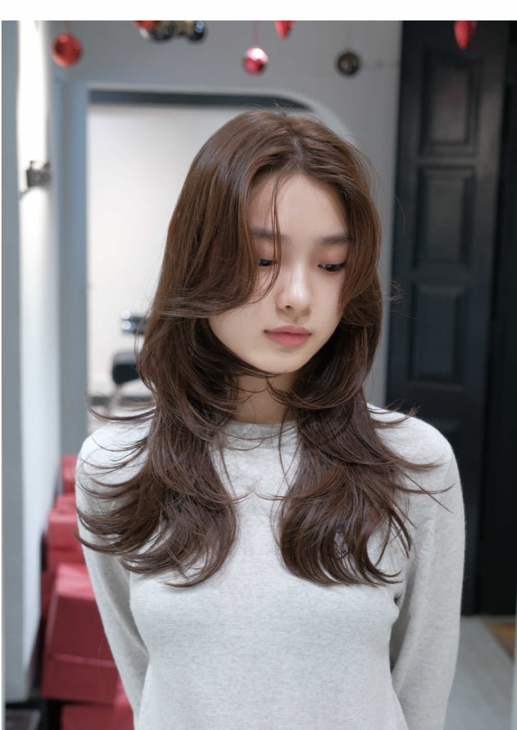 Bà nào thuộc undertone lạnh thì đây là lựa chọn hoàn hảo cho mùa tết này😝 #vhairstudio #myhair #xuhuong #colorhair 