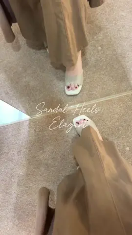 Warna cream cakep juga😭 #sandalwanita 