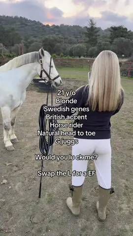 You can be honest with me! #fyp #horsegirl #blonde #farm #equestrian 