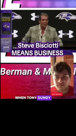 Steve isn’t messing around and I absolutely love it. #thenextnetwork #joshberman #baltimoreravens #stevebisciotti #football 