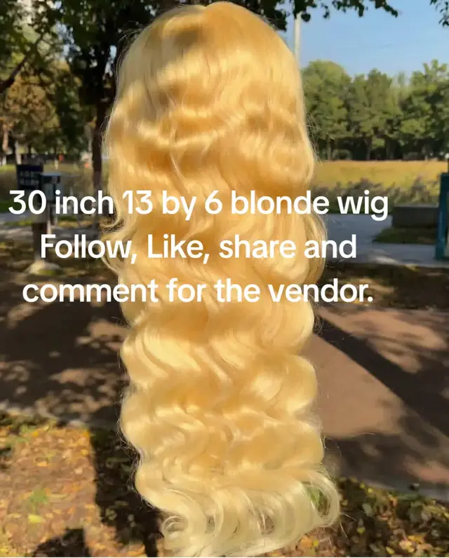 13 by 6 blonde wig fully human 