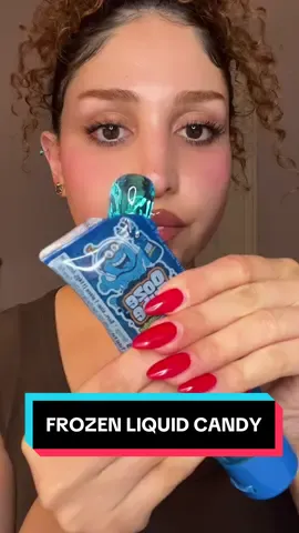trying frozen liquid candy for the first time!  #liquidcandy #frozenhoney #viral #mukbang #asmr 