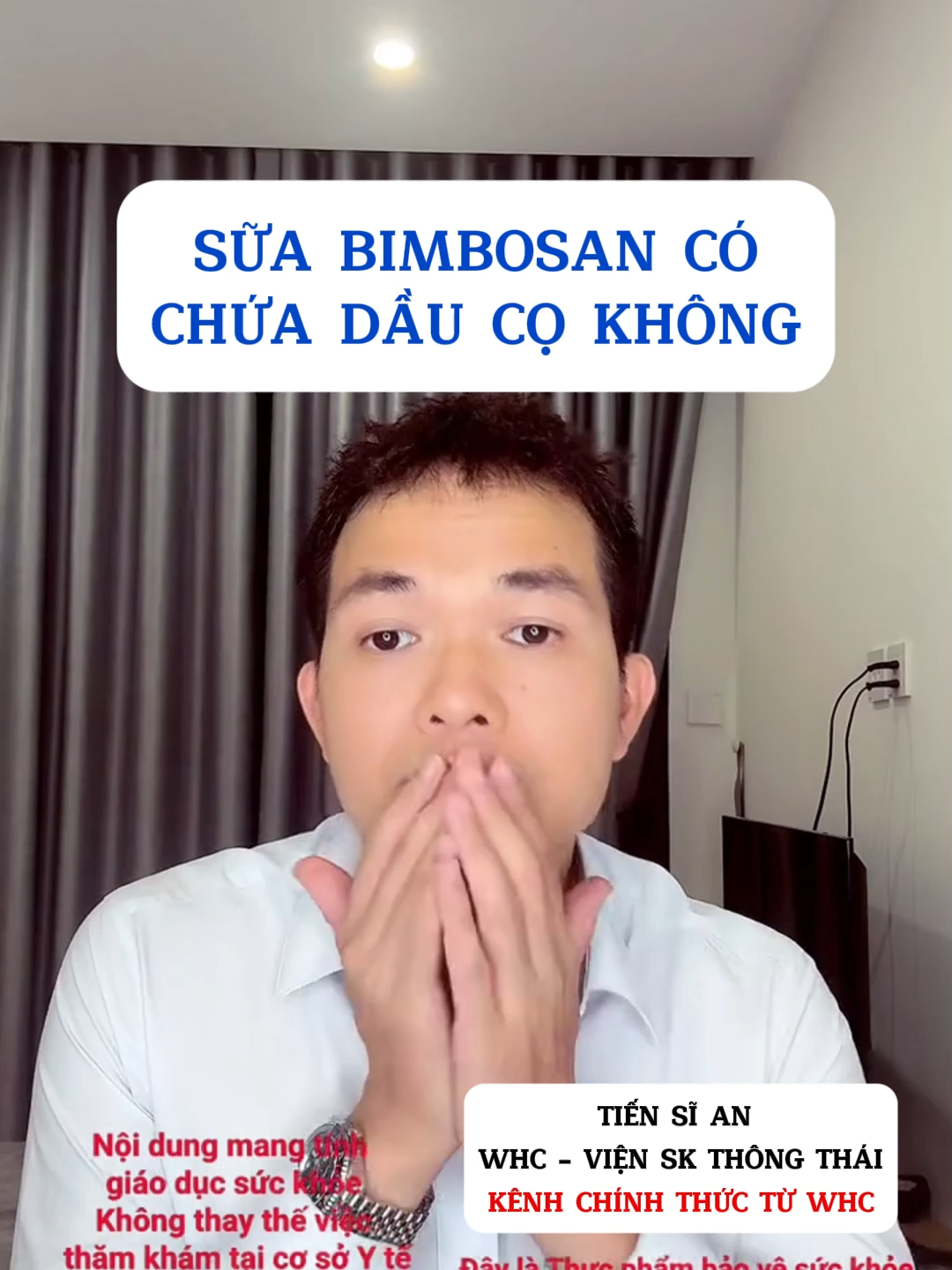 Sữa bimbosan có chứa dầu cọ không #tsdsngocan #songkhoe247 #duczohar #bimbosan