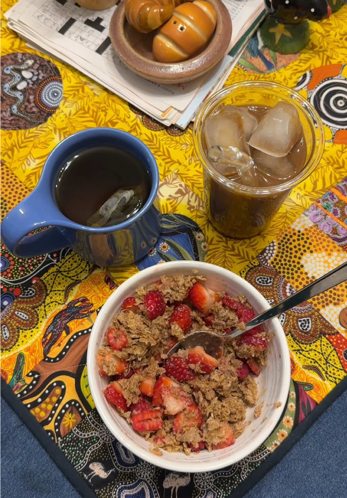 nothing 3 drinks & berry ‘bix can’t fix #weetabix #breakfastathome #breakfastrecipe #easybreakfast #icedcoffee 