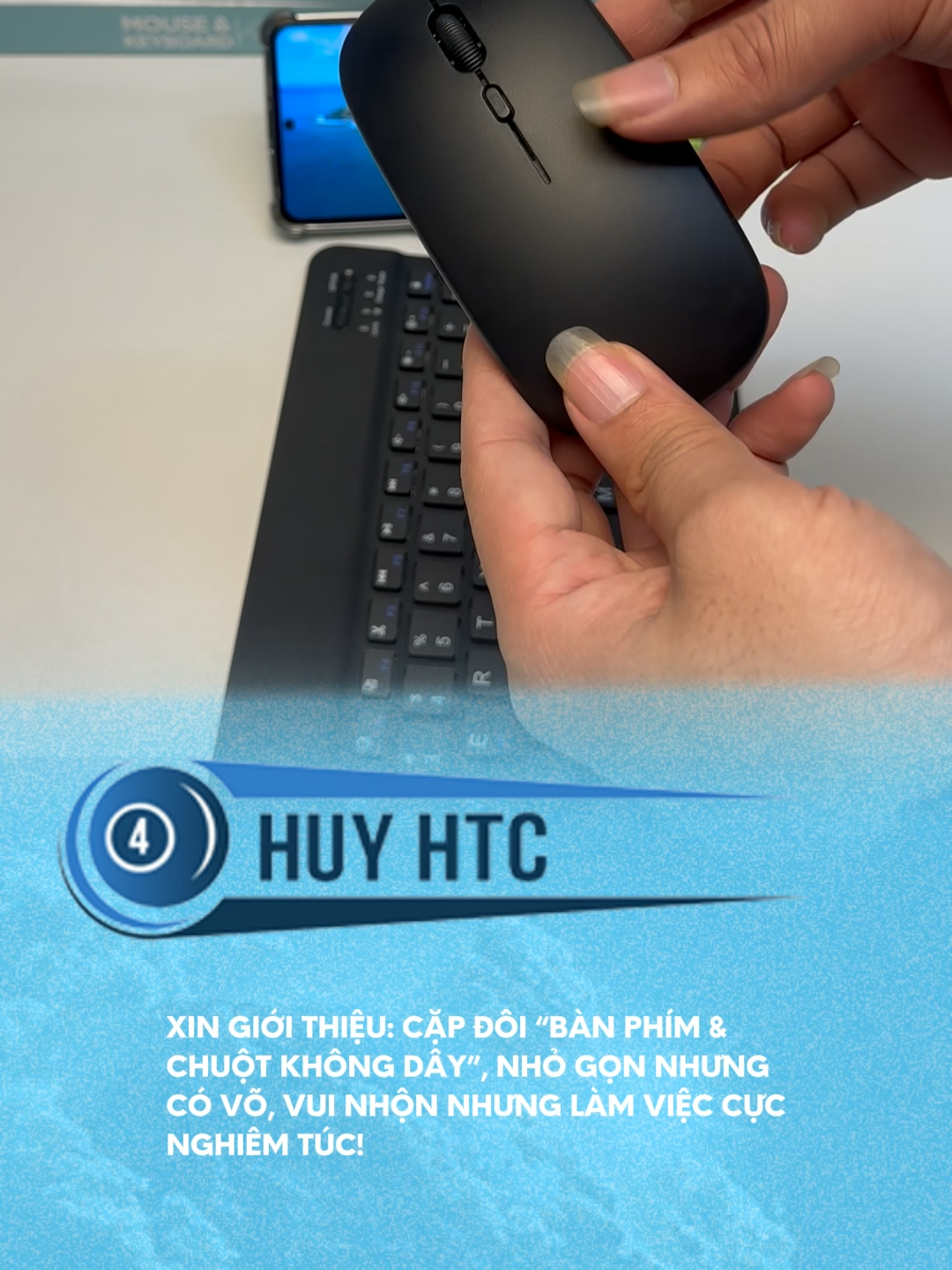 Cặp đôi  bàn phím và chuột không dây #huyhtc #review #congnghe #funny #funnyvideo