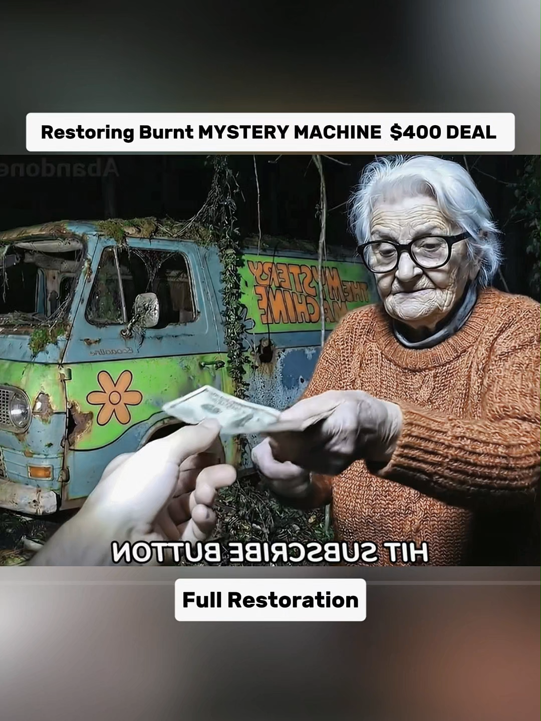 Restoring Burnt MYSTERY MACHINE ｜ $400 DEAL ｜ FULL ASMR PROCESS #restoration #restored #cardetailing ##mystery