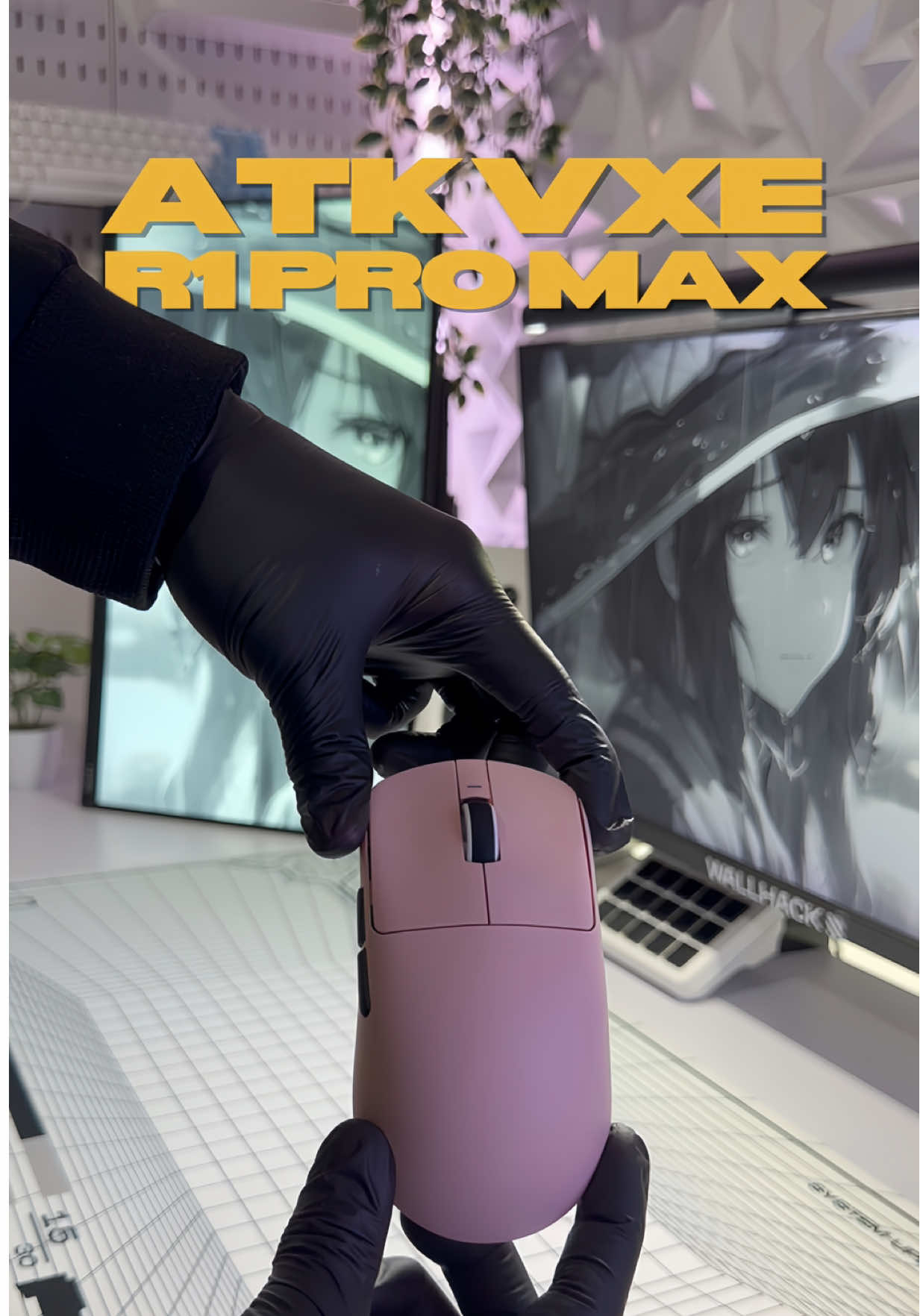 ATK VXE R1 Pro Max in Sakura Pink 🥵 | New mouse collab with @ATK GEAR | use code “SHINRA” for a 5% discount Meet the ATK VXE R1 Pro Max, a 54g lightweight wireless gaming mouse powered by the PAW3395 sensor and Nordic 52840 MCU. It supports up to 4000Hz polling, 26K DPI, Kailh Sword switches rated for 100M clicks, and tri-mode connectivity (2.4G, Bluetooth, USB-C). With a 500mAh battery delivering up to 150 hours, it’s a clean, fast, and reliable option for both Windows and macOS setups. Link in my bio 🔗  Huge thanks to ATK GEAR for sending it over 🤍 #ATK #productreview #gamingmouse #setupgaming #fyp