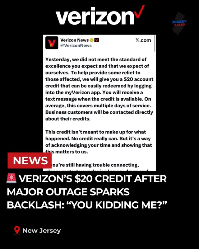 🚨 $20?! Verizon Credit Triggers Outrage After Widespread Outage