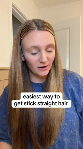I was literally so sick of the crease marks from my straightener that I tried this and will not look back. #hairtok #hairstraightener #hairstraighteningbrush #hairtool #straighthair 