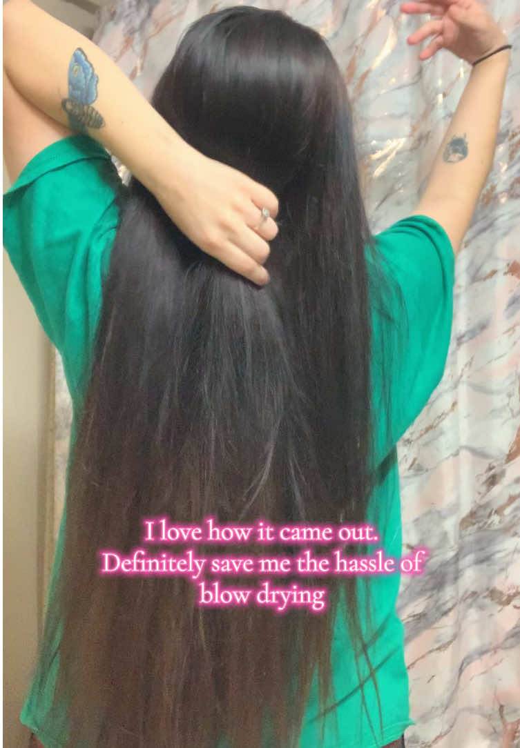 @Slopehill 2-in-1 straightener saved me SO much hassle before heading out today. I love how it straightened and blow dried my hair AT THE SANE TIME‼️ I was very impressed with how it came out. My favorite feature was the straightener pausing when not in use. #slopehill #straightner #2in1  #hair #tiktokshop 