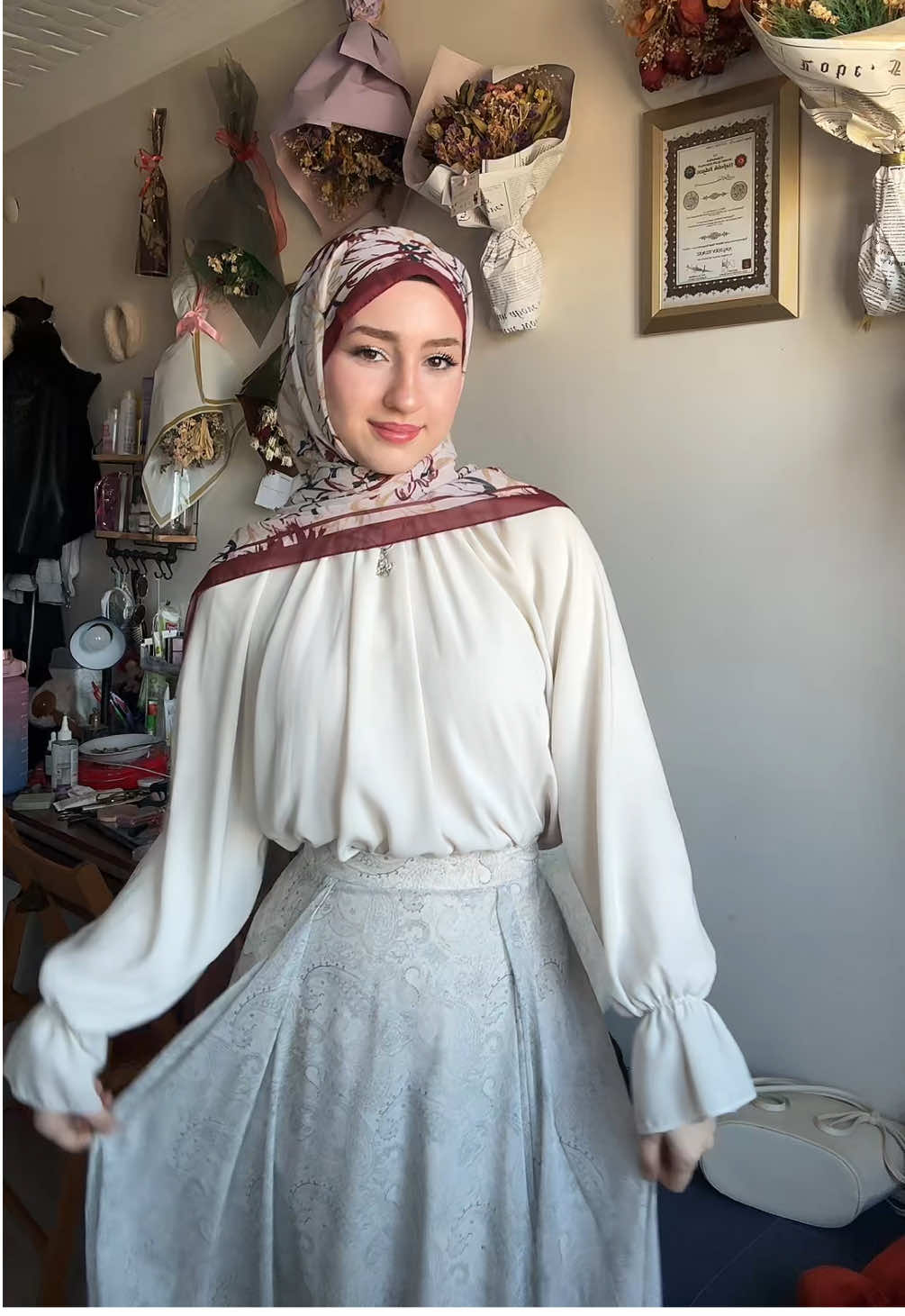 Umarım anlarsınızzzzzz #şalbağlama #şalbağlamamodelleri #şal #grwm #tesettür 